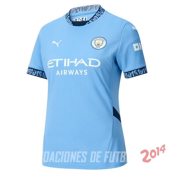 Camiseta Del Manchester City Mujer Primera 2024/2025