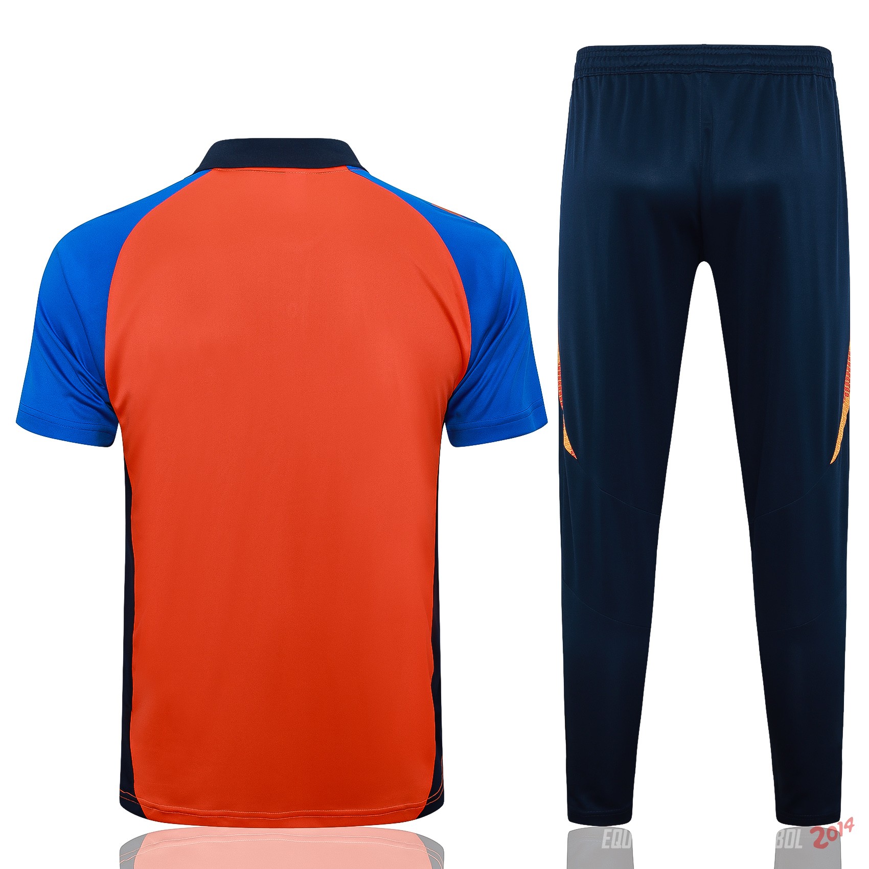 Conjunto Completo Polo Juventus 2024/2025 Naranja Azul Marino
