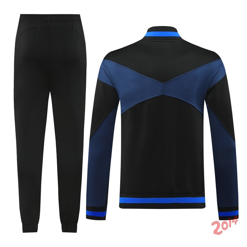 Conjunto Completo Ropa Deportiva Con Cremallera Larga Inter Milan 2024/2025 Azul Negro