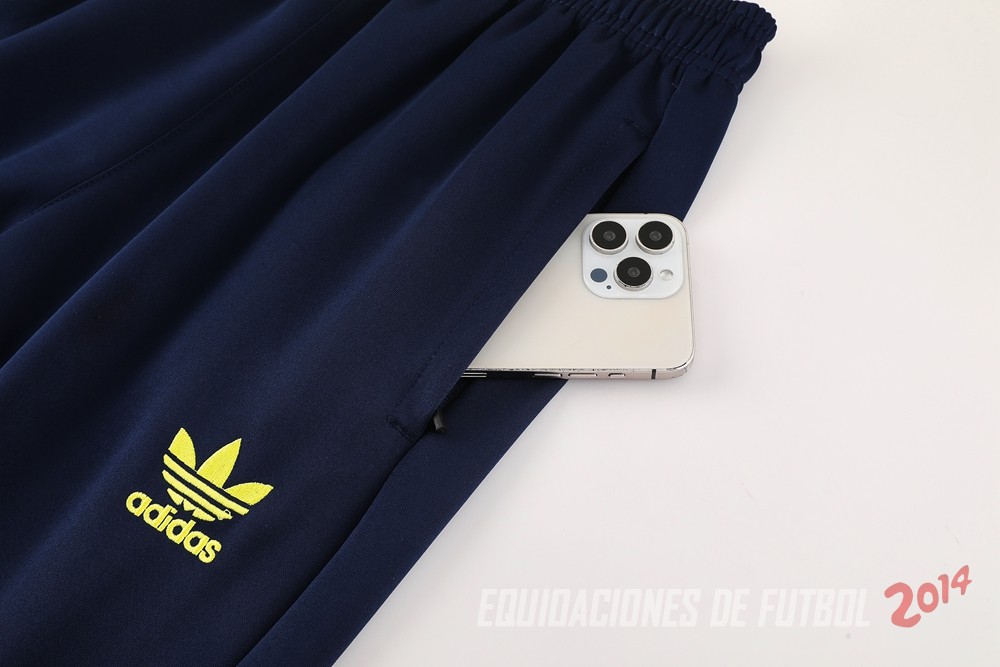 Conjunto Completo Ropa Deportiva Con Cremallera Larga Juventus 2024/2025 Azul Marino Rosa