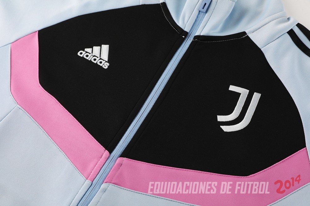 Conjunto Completo Ropa Deportiva Con Cremallera Larga Juventus 2024/2025 Gris Rosa