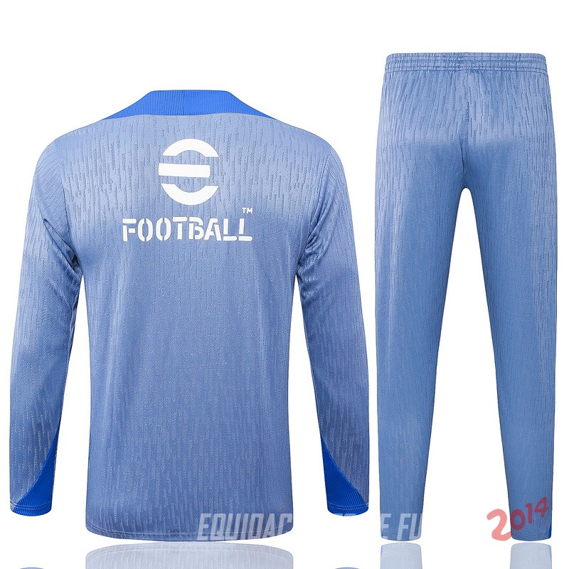 Conjunto Completo Sudadera Entrenamiento Inter Milan 2024/2025 Azul Claro