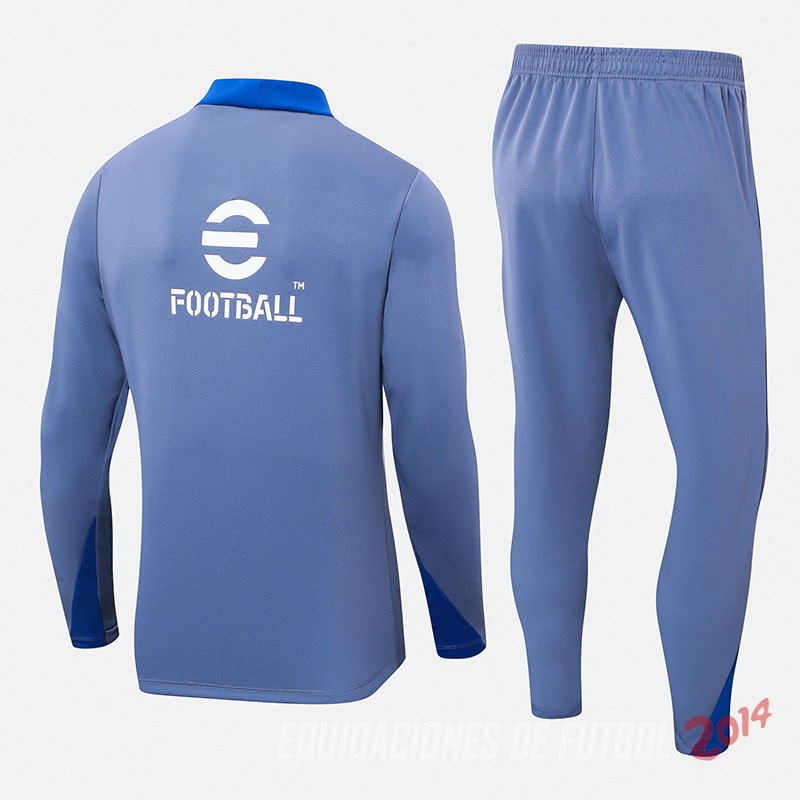 Conjunto Completo Sudadera Entrenamiento Inter Milan 2024/2025 Azul I Claro