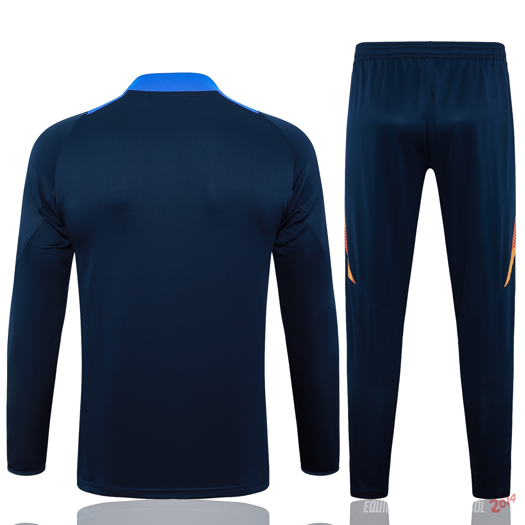 Conjunto Completo Sudadera Entrenamiento Juventus 2024/2025 Azul Marino Naranja