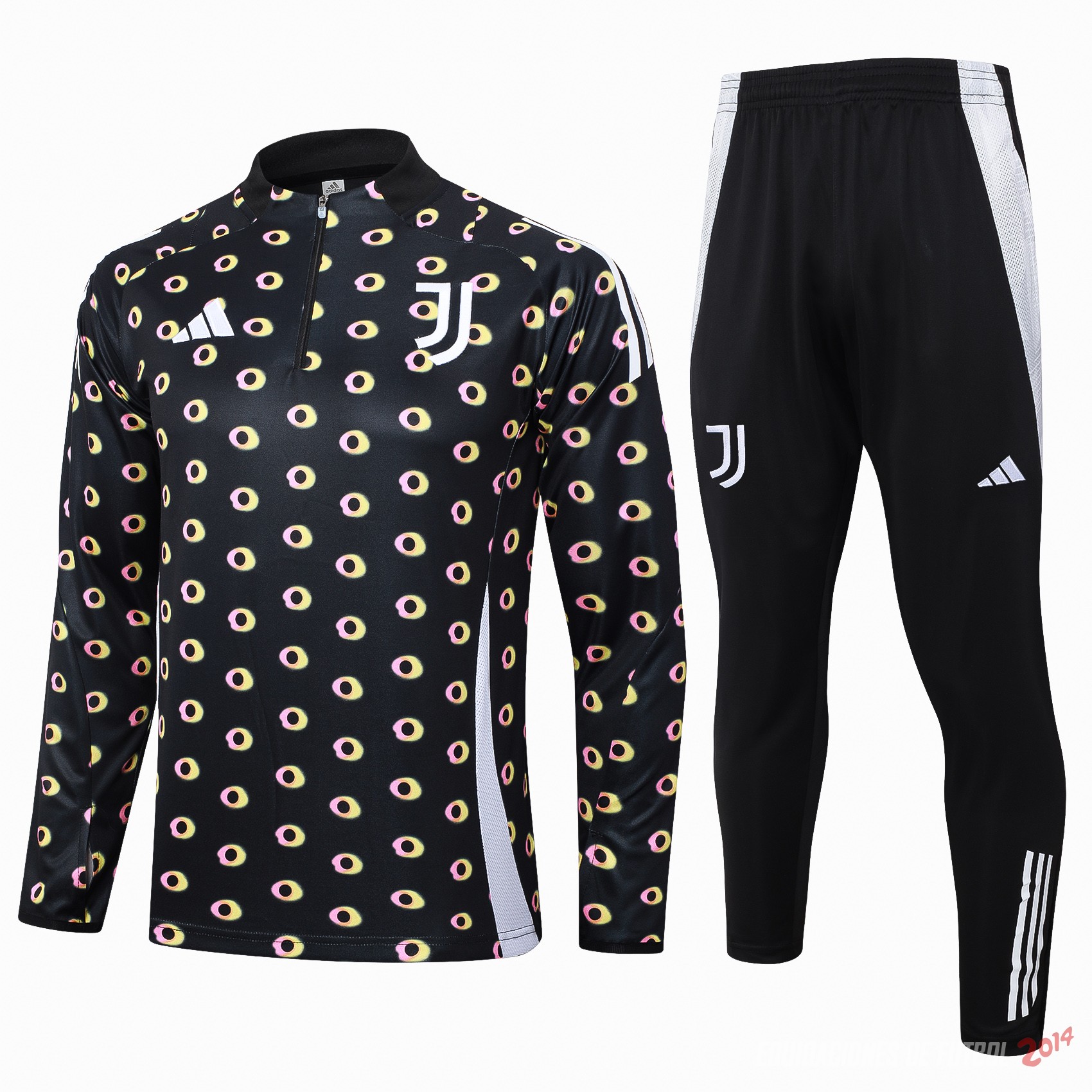 Conjunto Completo Sudadera Entrenamiento Juventus 2024/2025 Negro Blanco