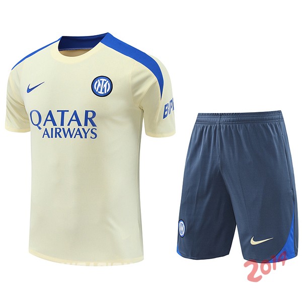 Entrenamiento Conjunto Completo Inter Milan 2024/2025 Amarillo Gris