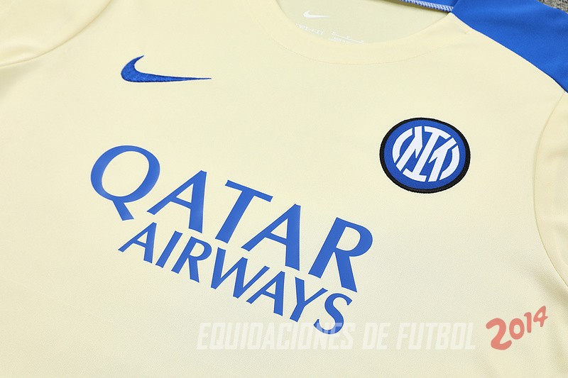 Entrenamiento Conjunto Completo Inter Milan 2024/2025 Amarillo Gris