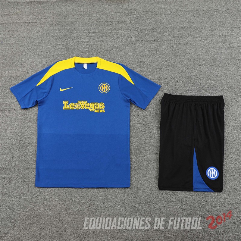 Entrenamiento Conjunto Completo Inter Milan 2024/2025 Azul Amarillo Negro