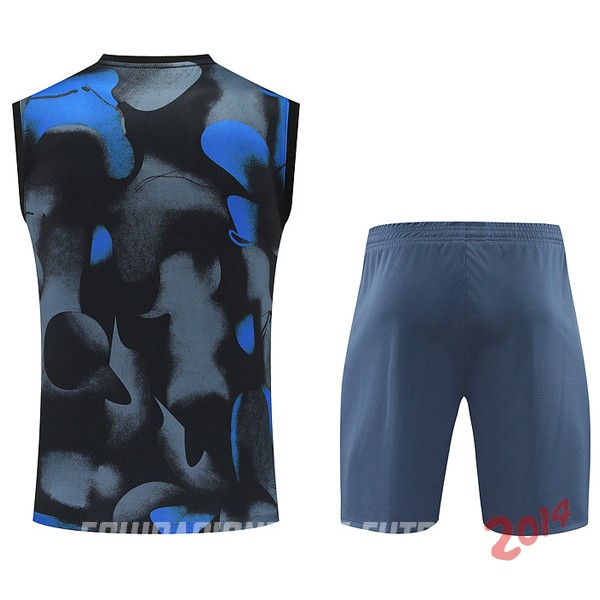 Entrenamiento Sin Mangas Conjunto Completo Inter Milan 2024/2025 Azul Gris