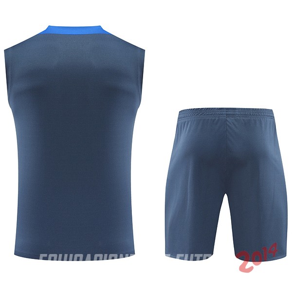 Entrenamiento Sin Mangas Conjunto Completo Inter Milan 2024/2025 Gris I Azul