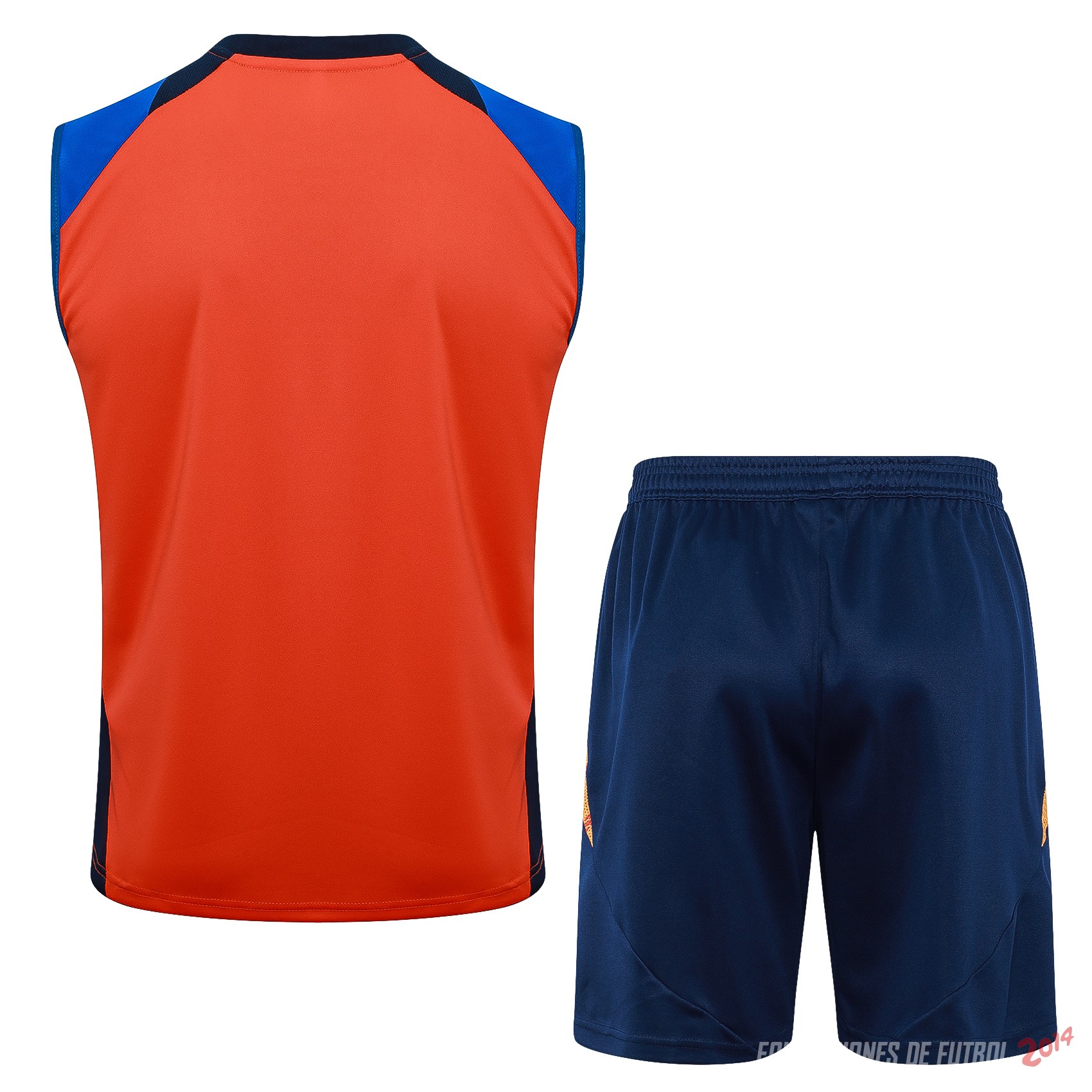 Entrenamiento Sin Mangas Conjunto Completo Juventus 2024/2025 Naranja Azul