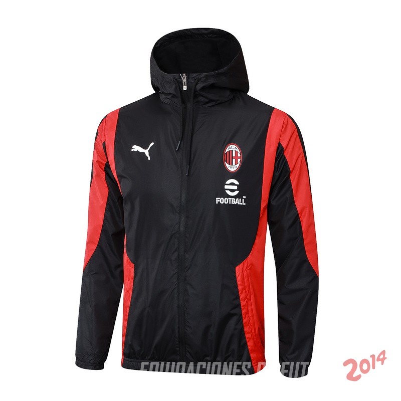Rompevientos AC Milan 2024/2025 Negro Rojo