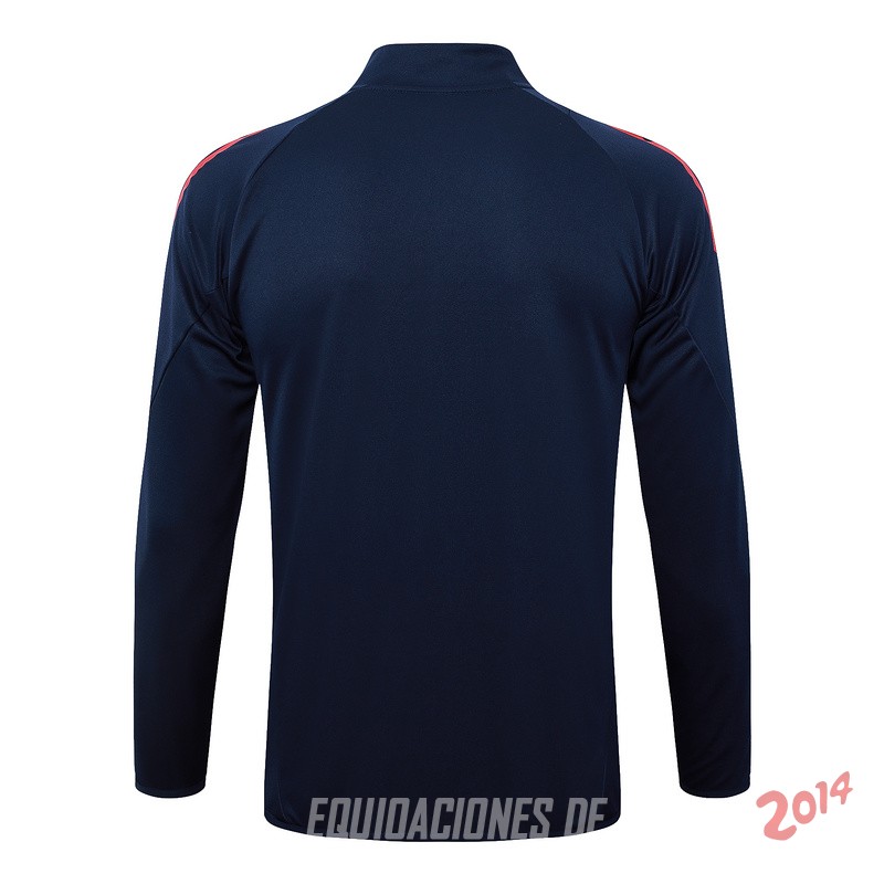 Ropa Deportiva Con Cremallera Larga Italia 2024 Azul I Marino