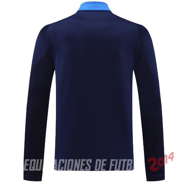 Ropa Deportiva Con Cremallera Larga Juventus 2024/2025 Azul Marino Naranja