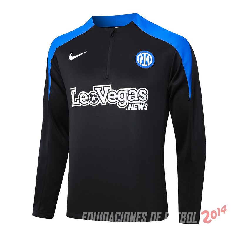 Sudadera Entrenamiento Inter Milan 2024/2025 Negro Azul
