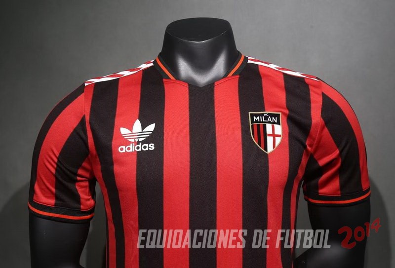 Tailandia Camiseta Del AC Milan Especial Jugadores 2024/2025 Rojo Negro