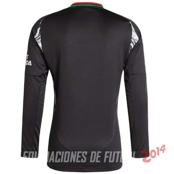 Tailandia Camiseta Del Arsenal 2024/2025 Manga Larga Segunda Negro