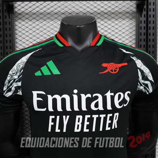 Tailandia Camiseta Del Arsenal Segunda Jugadores 2024/2025 Negro