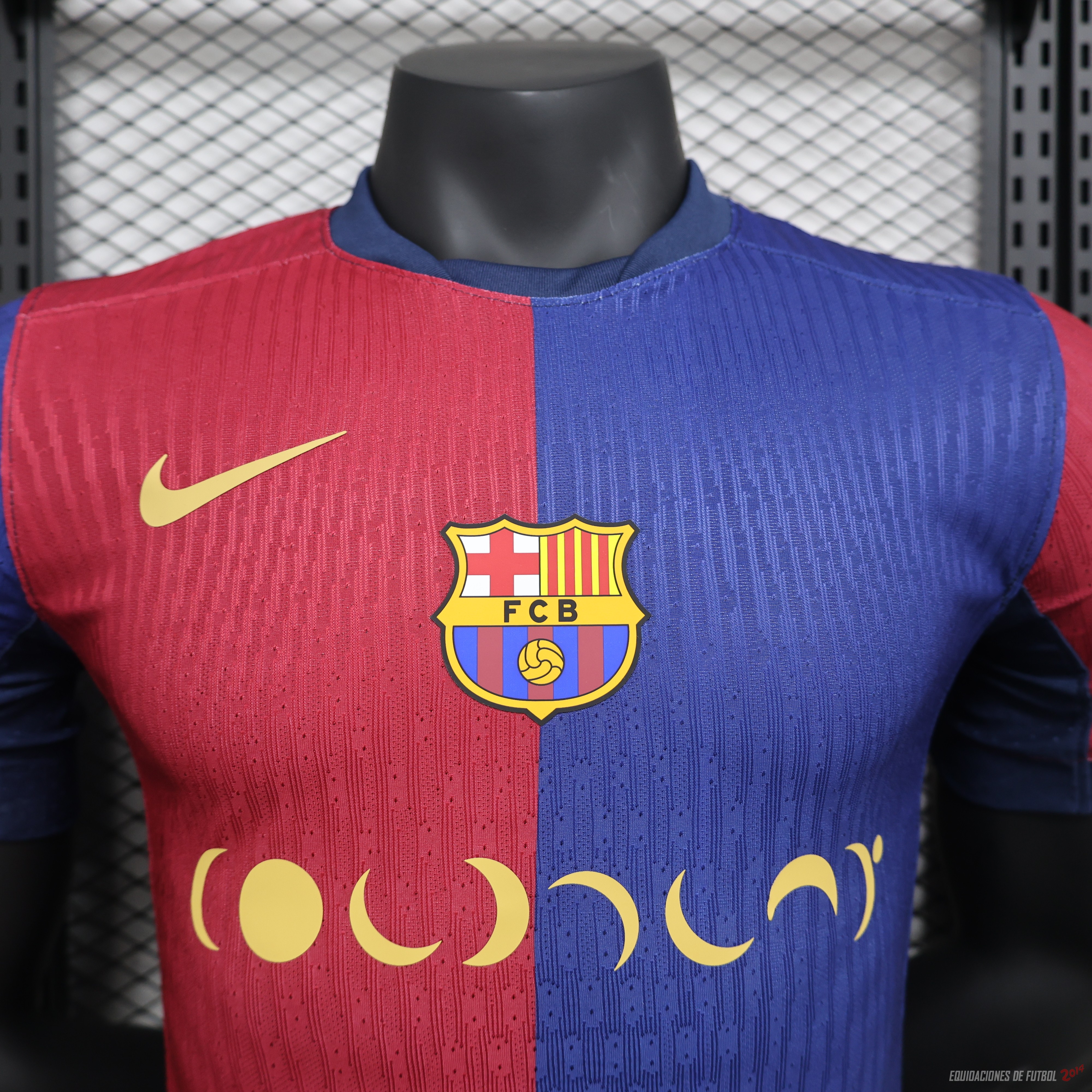 Tailandia Camiseta Del Barcelona Primera Jugadores 2024/2025 Azul III Rojo