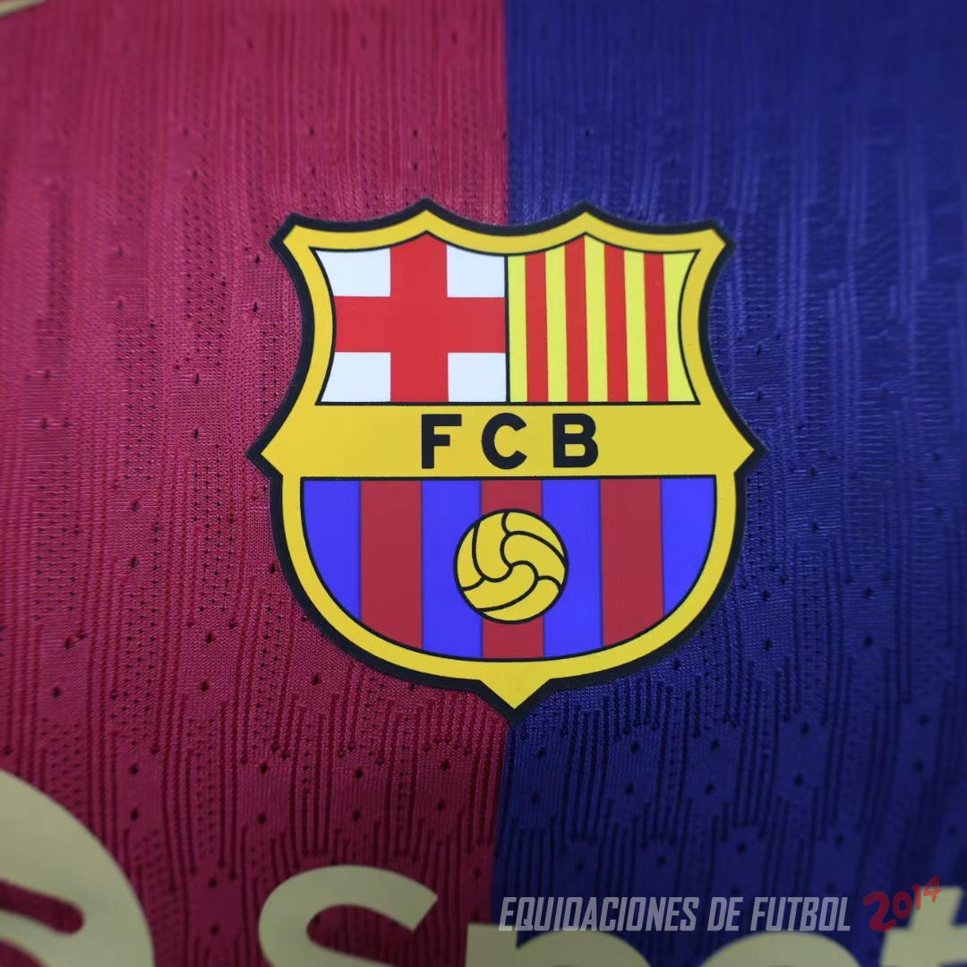 Tailandia Camiseta Del Barcelona Primera Jugadores 2024/2025 Azul Rojo