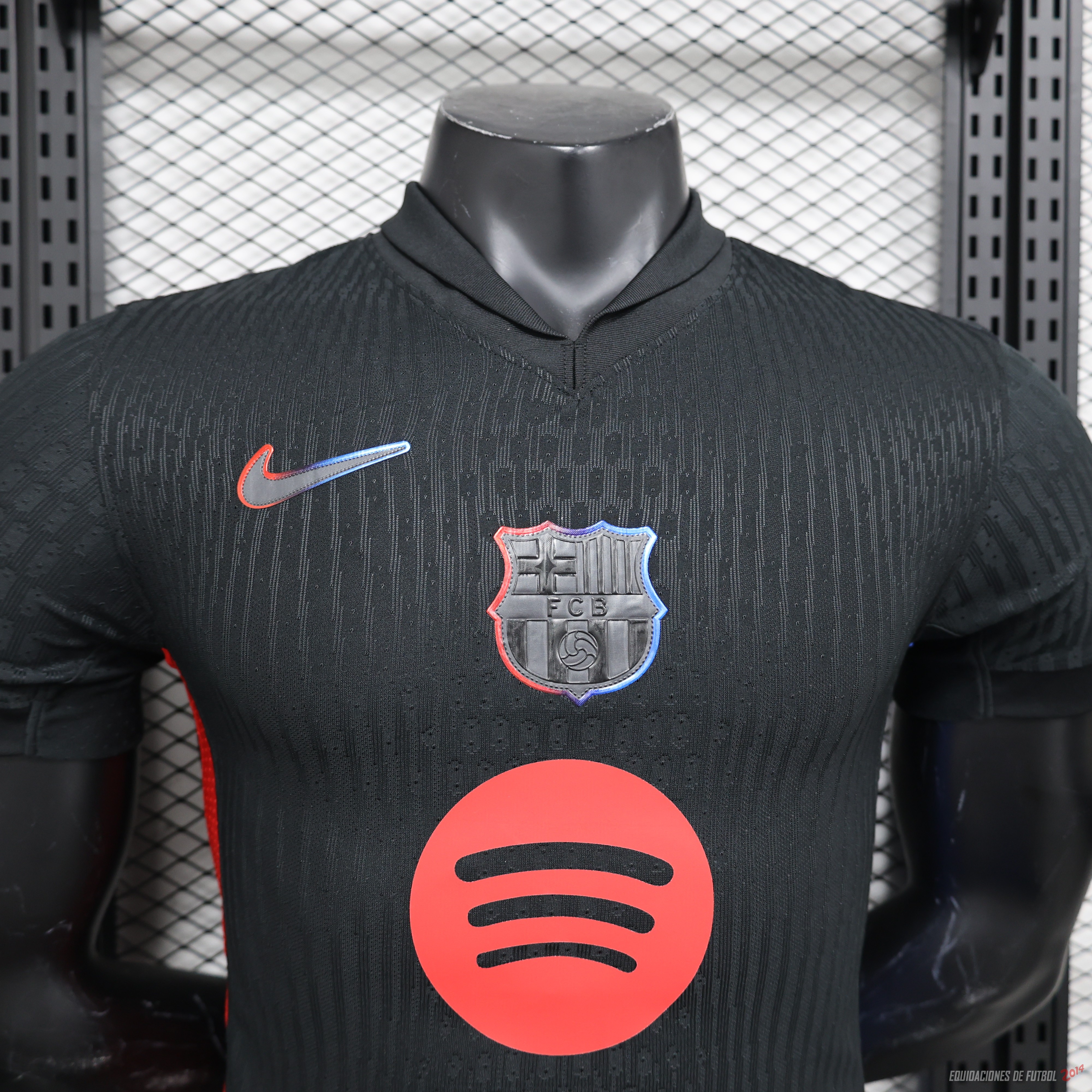 Tailandia Camiseta Del Barcelona Segunda Jugadores 2024/2025 I Negro