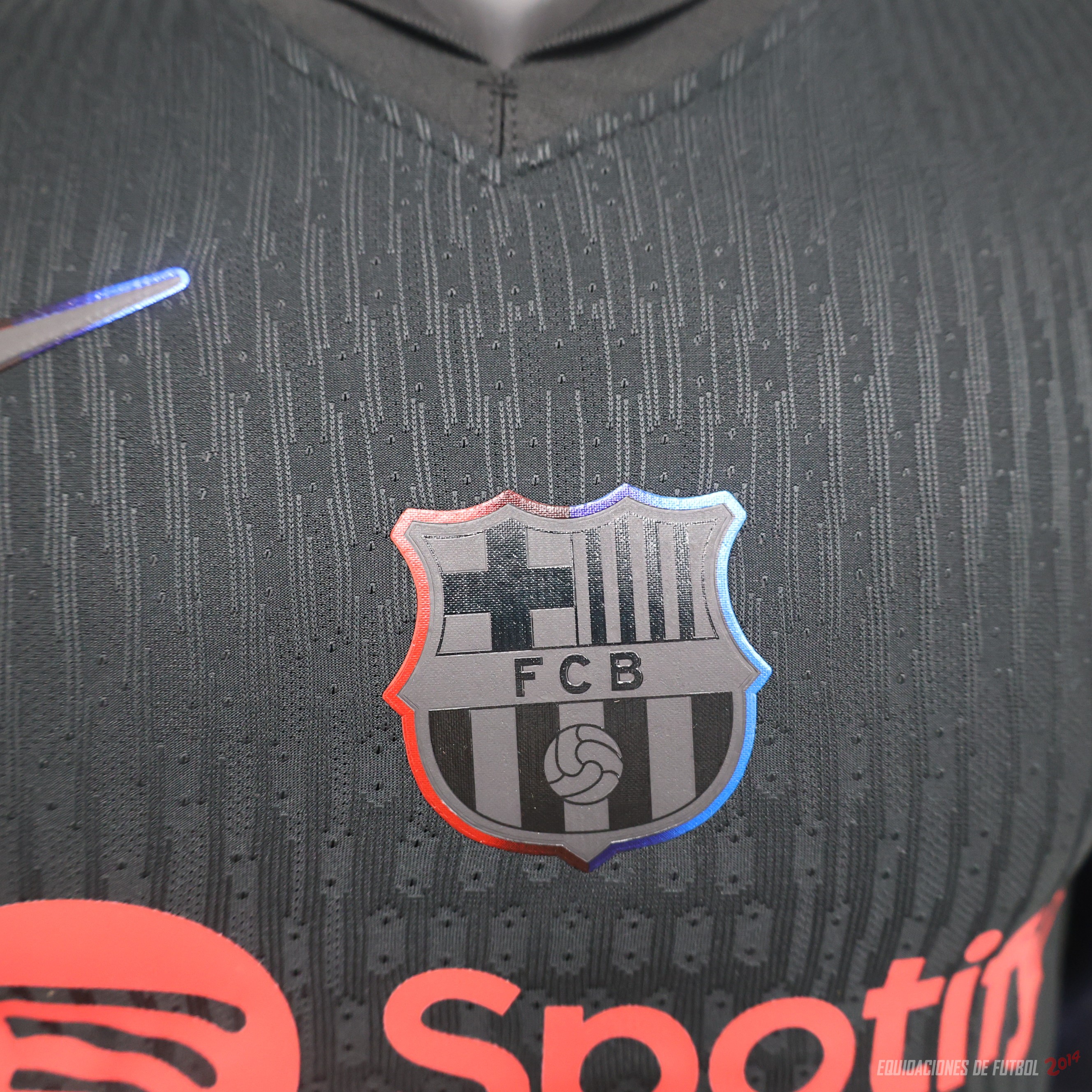 Tailandia Camiseta Del Barcelona Segunda Jugadores 2024/2025 Negro