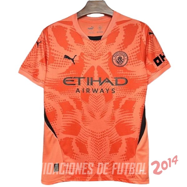 Tailandia Camiseta Del Manchester City Portero 2024/2025 Naranja