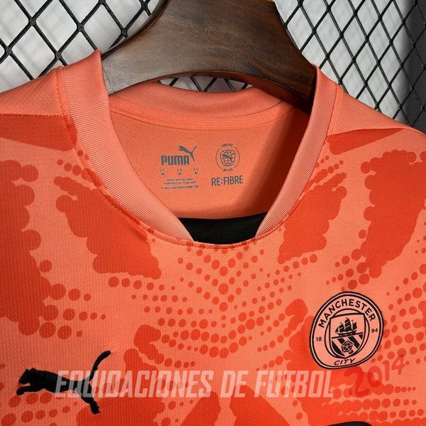 Tailandia Camiseta Del Manchester City Portero 2024/2025 Naranja