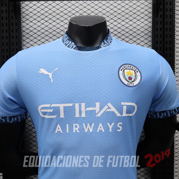 Tailandia Camiseta Del Manchester City Primera Jugadores 2024/2025 Azul