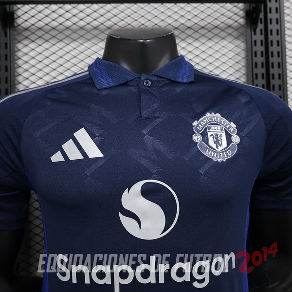 Tailandia Camiseta Del Manchester United Segunda Jugadores 2024/2025 Azul