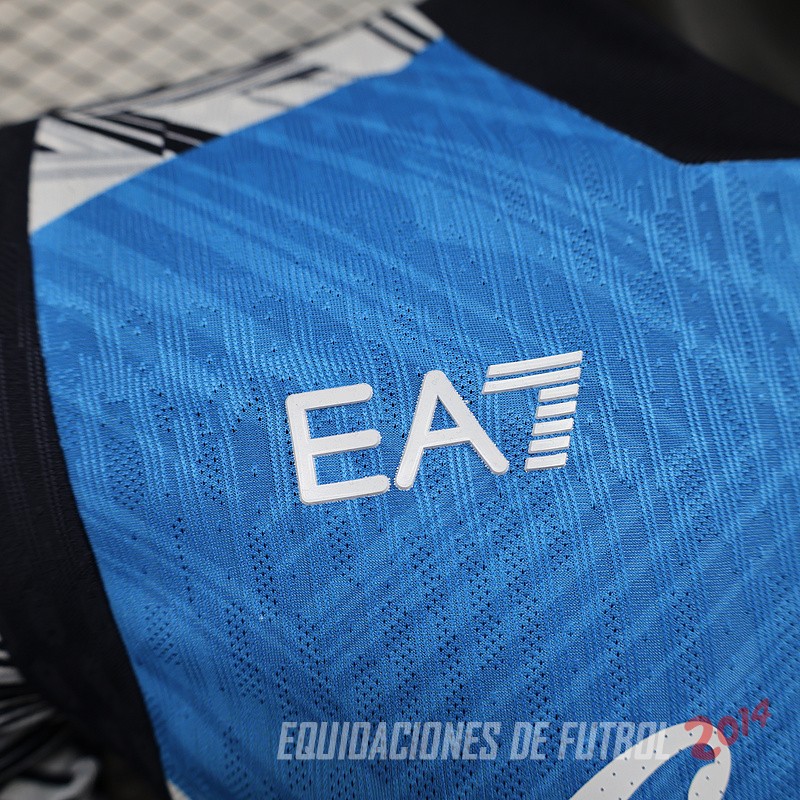 Tailandia Camiseta Del Napoli Especial Jugadores 2024/2025 Azul Blanco