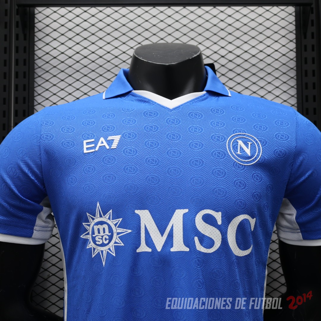 Tailandia Camiseta Del Napoli Primera Jugadores 2024/2025 Azul