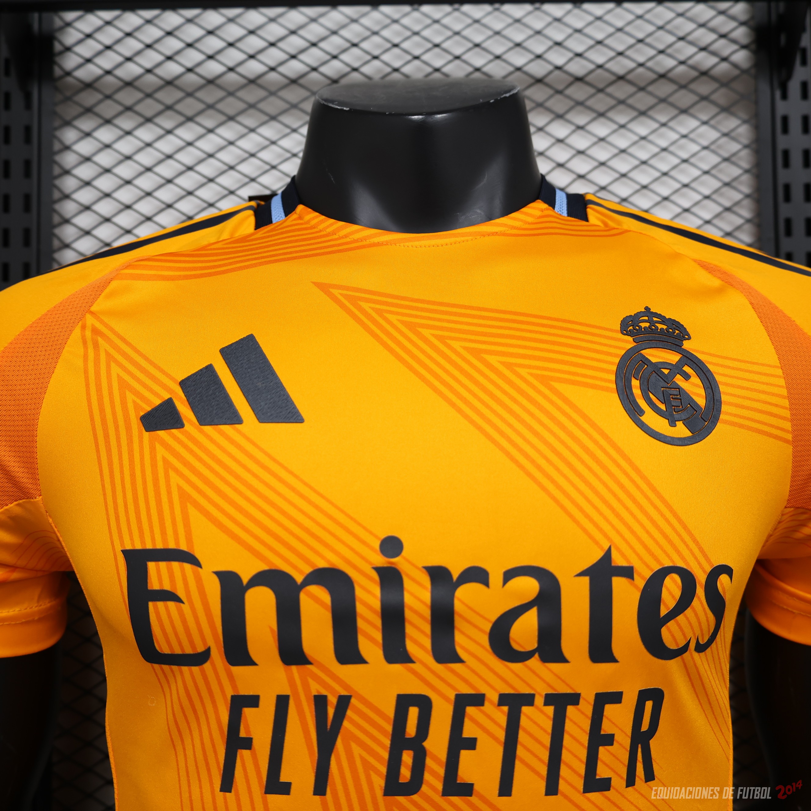 Tailandia Camiseta Del Real Madrid Segunda Jugadores 2024/2025 Naranja