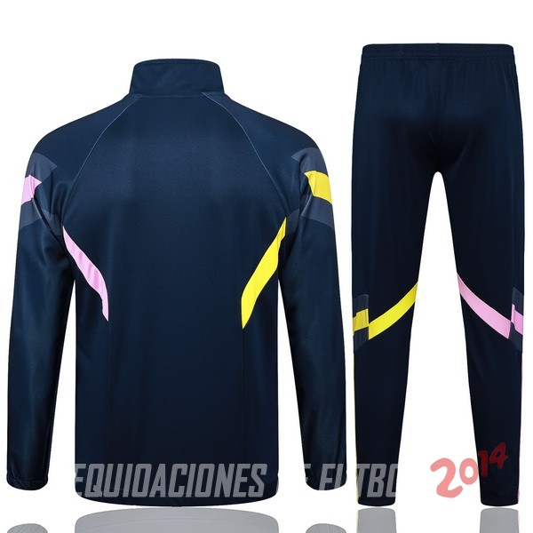 Conjunto Completo Ropa Deportiva Con Cremallera Larga Juventus 2024/2025 Azul Marino I Rosa