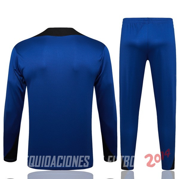 Conjunto Completo Sudadera Entrenamiento Inter Milan 2024/2025 Azul Negro