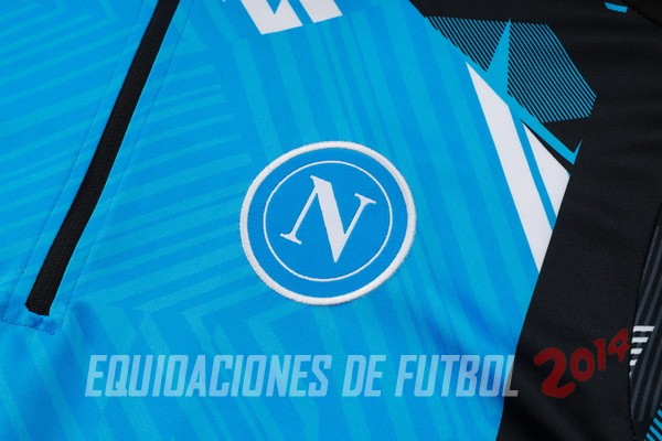 Conjunto Completo Sudadera Entrenamiento Napoli 2024/2025 Azul Negro