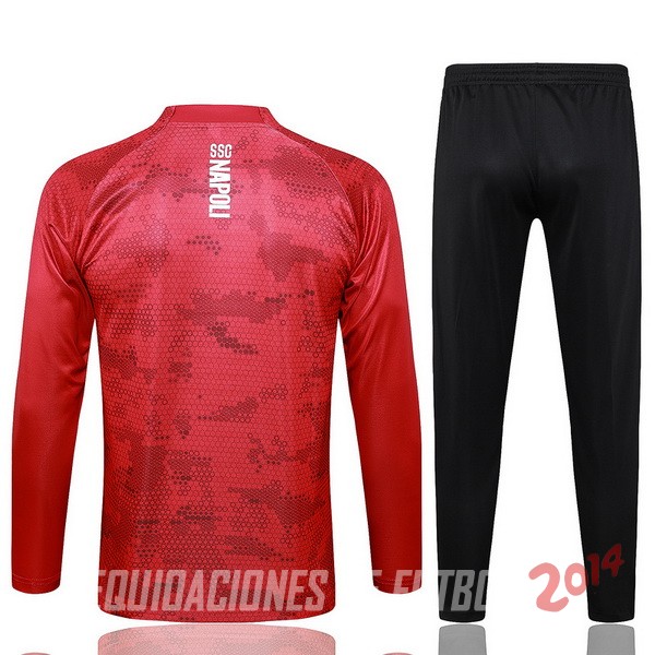 Conjunto Completo Sudadera Entrenamiento Napoli 2024/2025 Rojo Negro