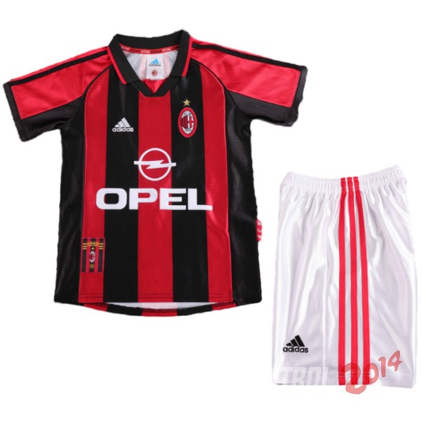 Conjunto De Ninos AC Milan Retro 1998/1999 Primera