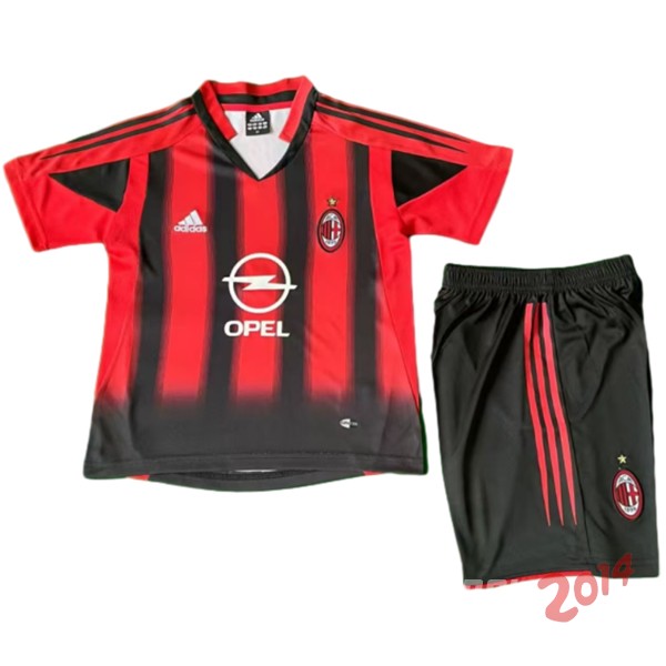 Conjunto De Ninos AC Milan Retro 2004/2005 Primera
