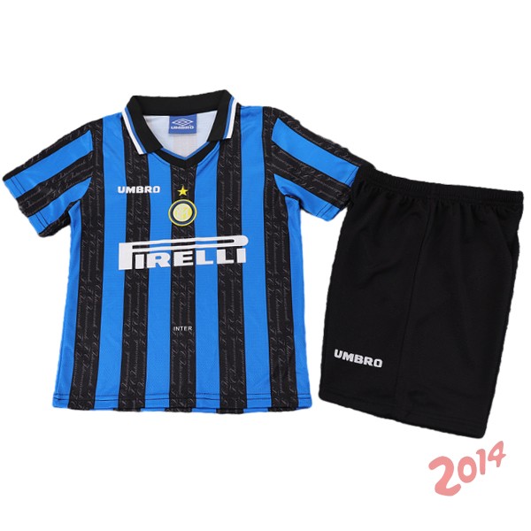 Conjunto De Ninos Inter Milan Retro 1997/1998 Primera