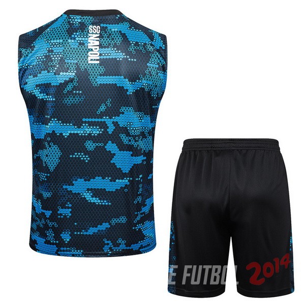 Entrenamiento Sin Mangas Conjunto Completo Napoli 2024/2025 Azul Negro