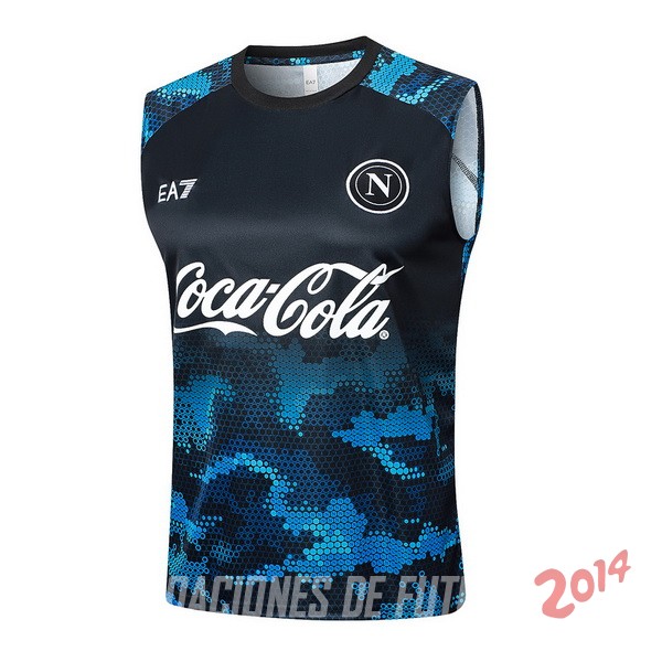 Entrenamiento Sin Mangas Napoli 2024/2025 Azul Negro