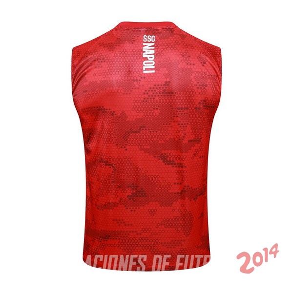 Entrenamiento Sin Mangas Napoli 2024/2025 Rojo Blanco