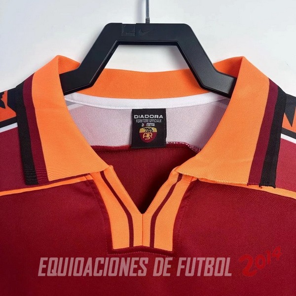 Retro Camiseta Manga Larga As Roma Primera 1998/1999