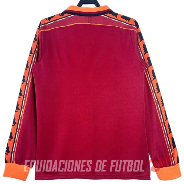 Retro Camiseta Manga Larga As Roma Primera 1998/1999