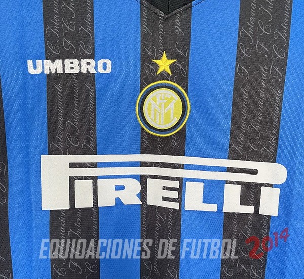 Retro Camiseta Manga Larga Inter Milan Primera 1997/1998