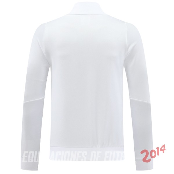 Ropa Deportiva Con Cremallera Larga AS Roma 2024/2025 Blanco
