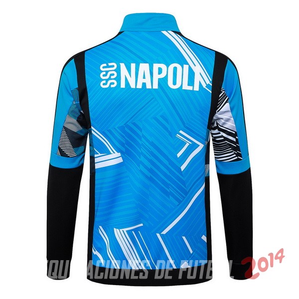 Ropa Deportiva Con Cremallera Larga Napoli 2024/2025 Azul
