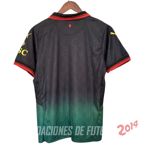 Tailandia Camiseta AC Milan 2024/2025 Fourth Negro Verde