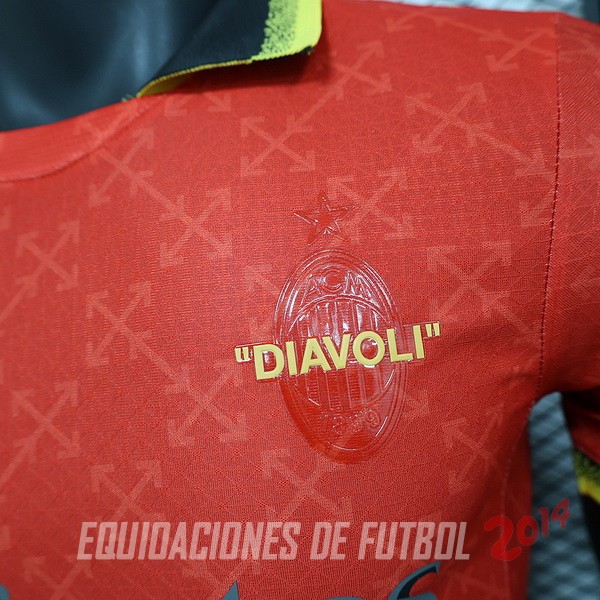 Tailandia Camiseta AC Milan Fourth Jugadores 2024/2025 Rojo Verde